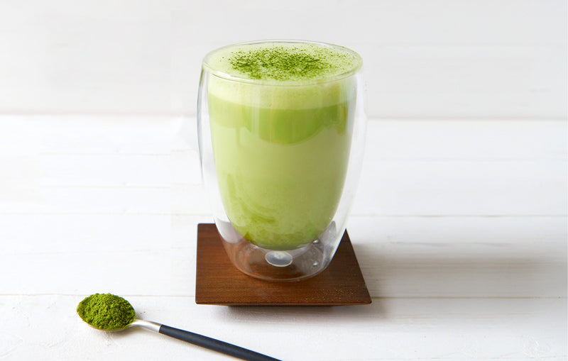 Frothy Warm Matcha Latte with Plant Milk