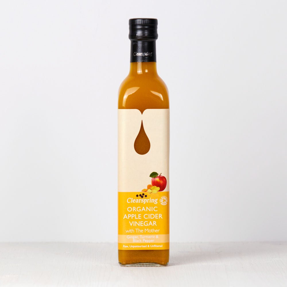 Clearspring Organic Apple Cider Vinegar with the Mother - Ginger, Turmeric &amp; Black Pepper