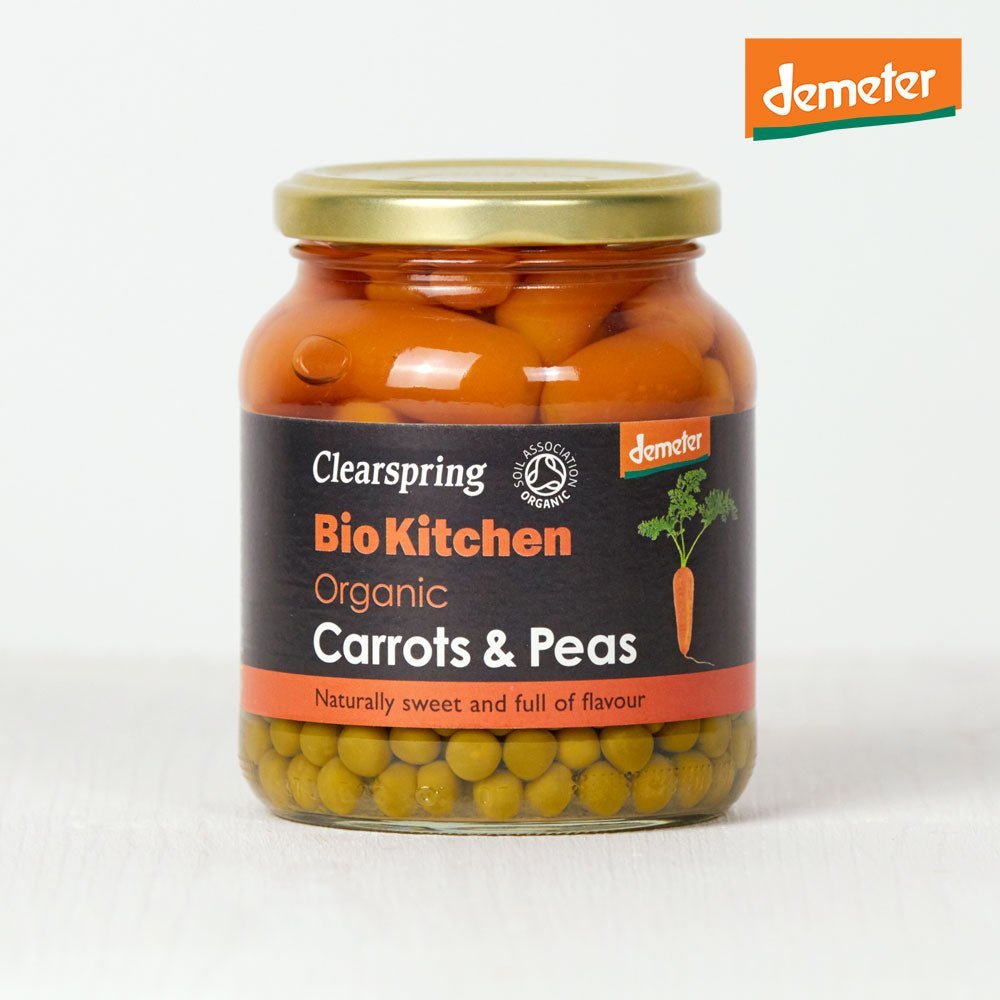 Clearspring Bio Kitchen Organic / Demeter Carrots &amp; Peas (6 Pack)