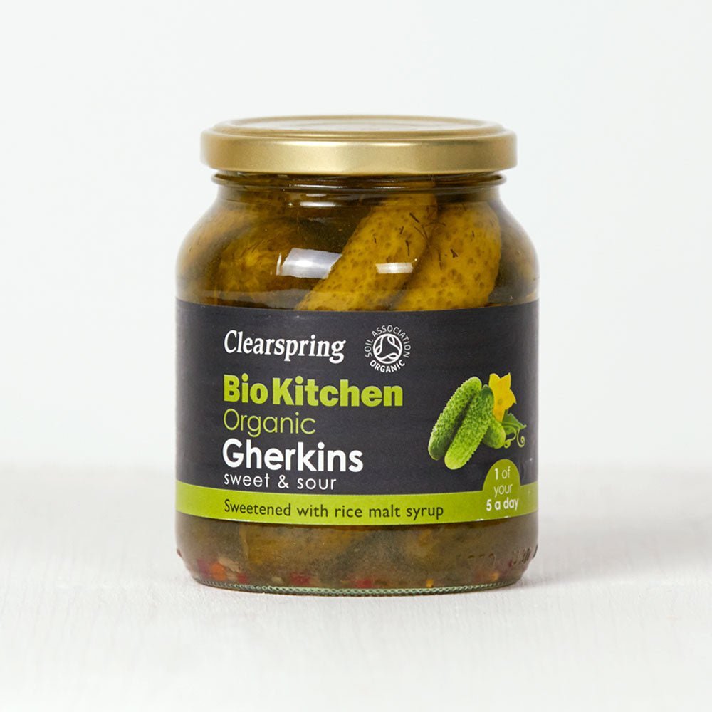 Clearspring Bio Kitchen Organic Gherkins (Sweet & Sour) (6 Pack)