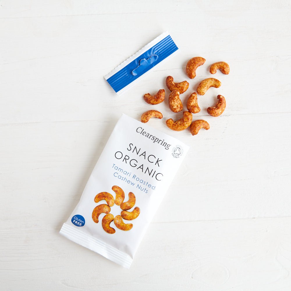 Clearspring Snack Organic - Yaemon Tamari Roasted Cashew Nuts