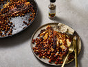 Buttery Sweetheart Cabbage & Chickpea Roast With Shichimi & Tahini Whip
