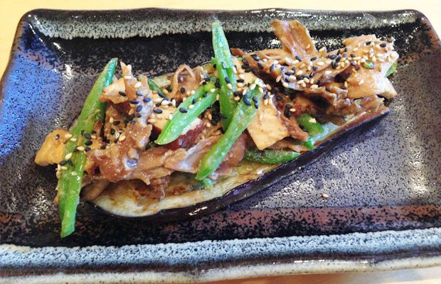 
          
            Aubergine Steak with Smoked Tofu & Maitake Topping - Clearspring
          
        