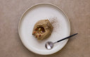 Hojicha Mousse With Crushed Hazelnuts