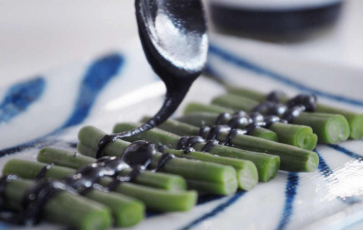 
          
            French Green Beans with Black Sesame Tahini - Clearspring
          
        