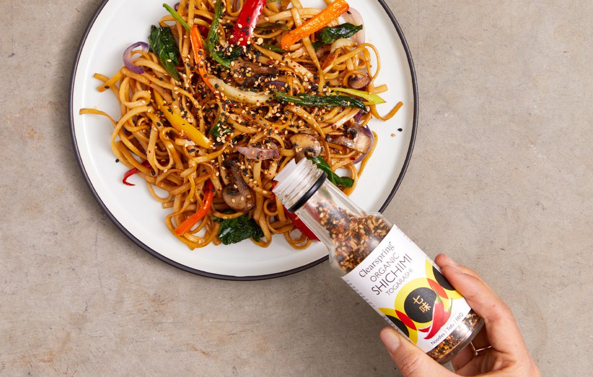 
          
            Teriyaki Udon with Shichimi Seven Spice - Clearspring
          
        