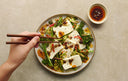 Tofu and Charred Greens with Miso Chilli Oil