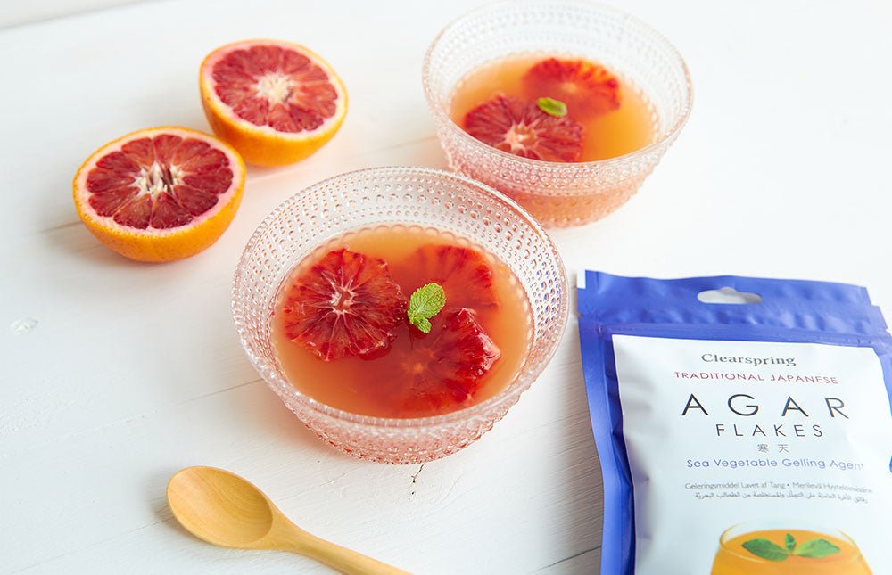 
          
            Agar Flakes Jelly with Blood Oranges - Clearspring
          
        