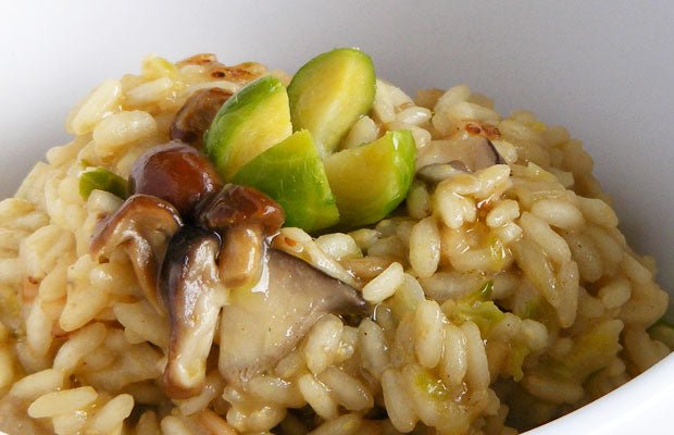 
          
            Wild Mushroom & Brussels Sprout Risotto - Clearspring
          
        