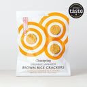 Clearspring Organic Japanese Brown Rice Crackers - Whole Sesame & Tamari
