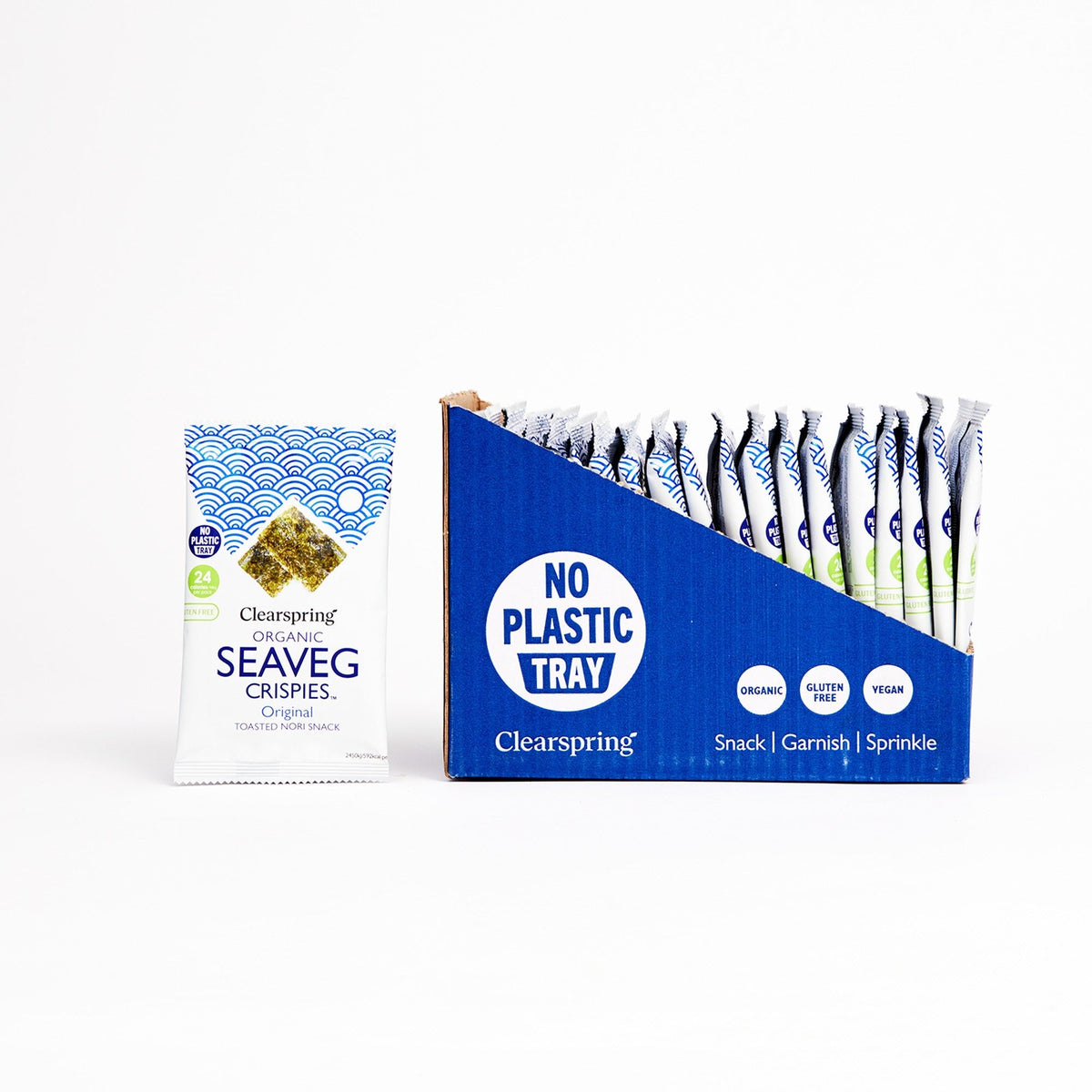 Organic Seaveg Crispies - Original (Crispy Seaweed Thins) (20 Pack)
