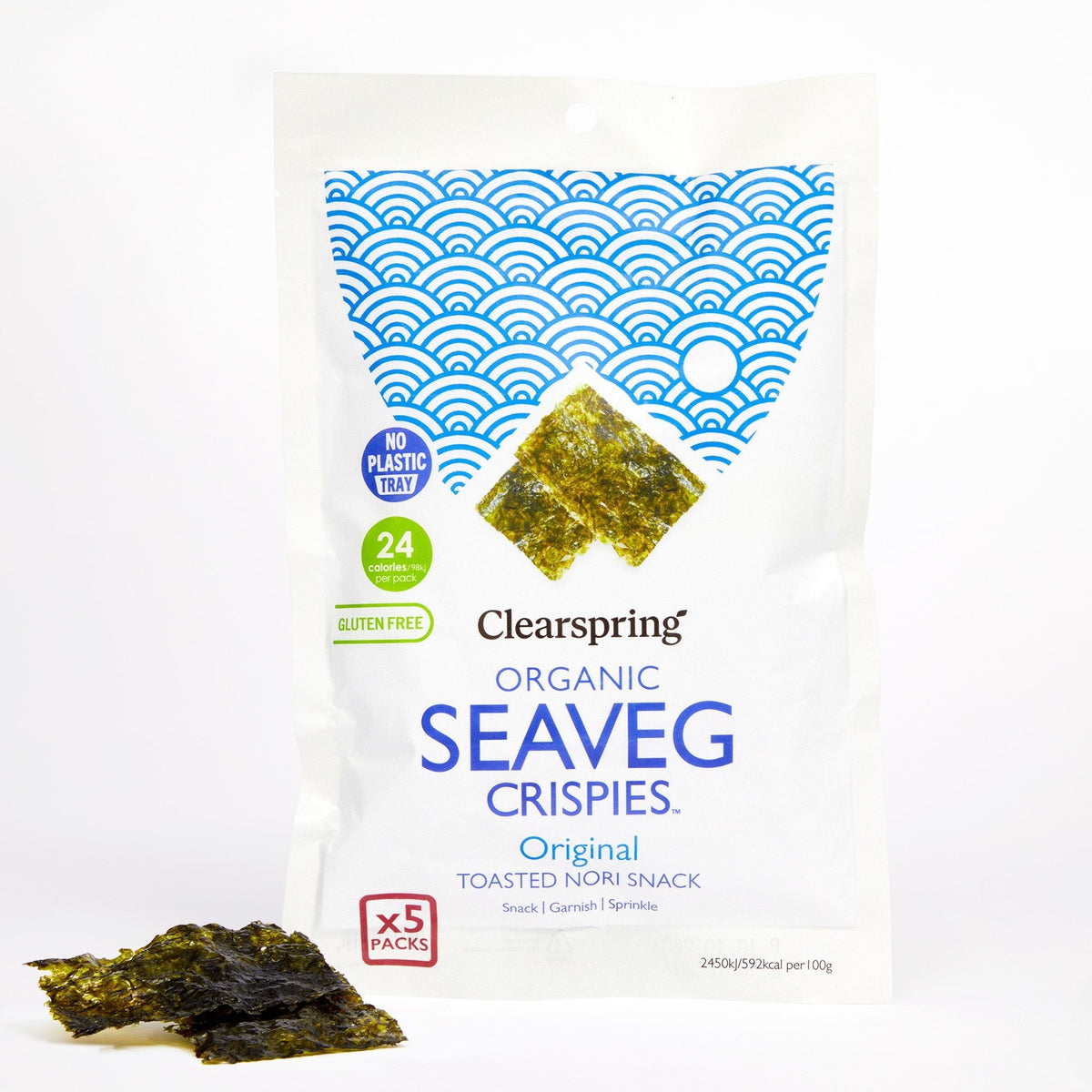 Organic Seaveg Crispies Multipack - Original (Crispy Seaweed Thins) (6 Pack)