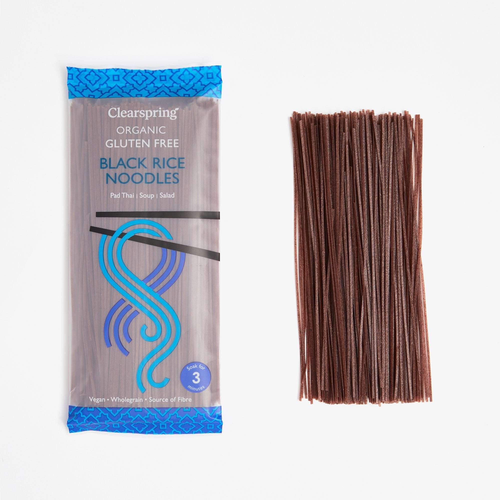 Clearspring Organic Gluten Free Black Rice Noodles (10 Pack)