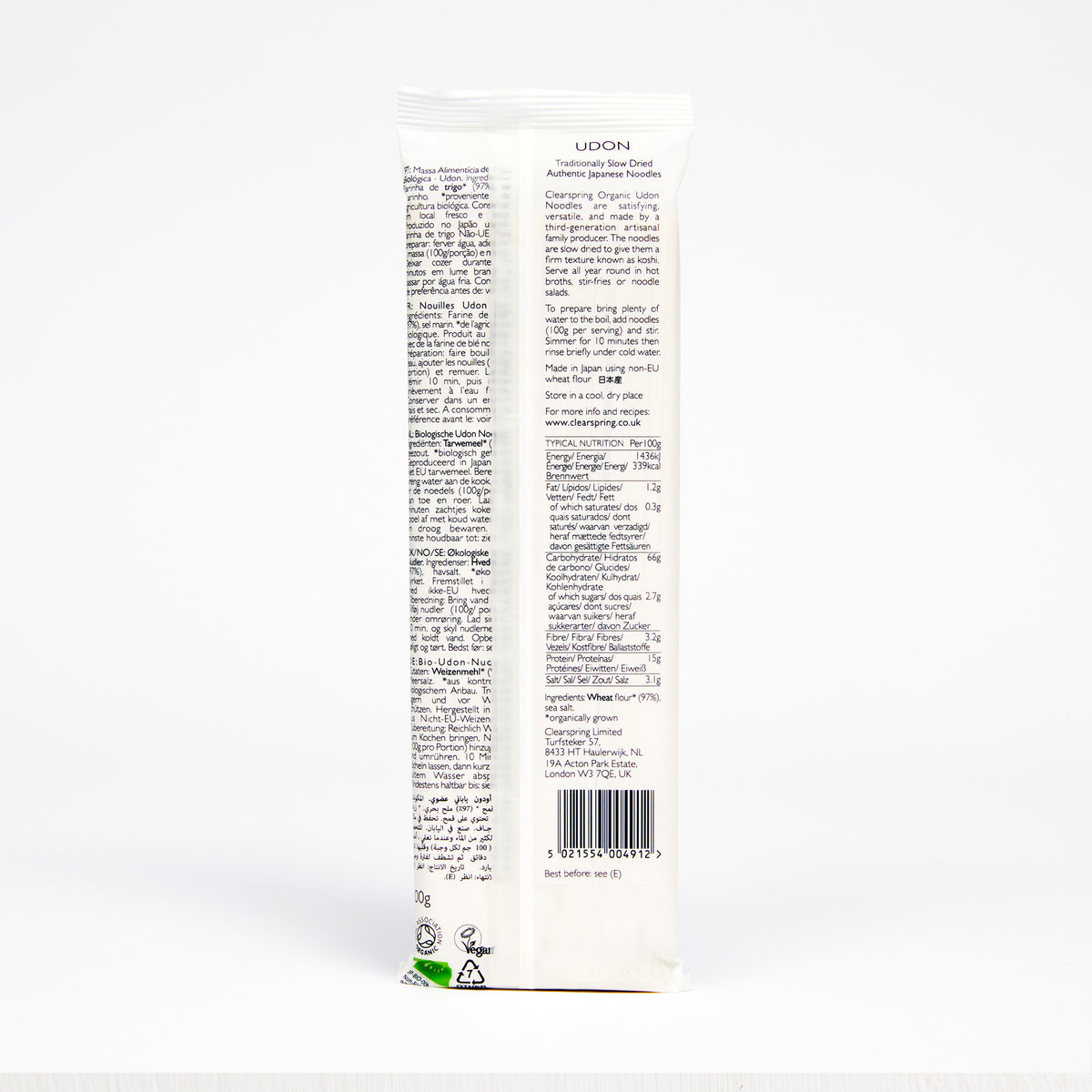 Clearspring Organic Japanese Udon Noodles