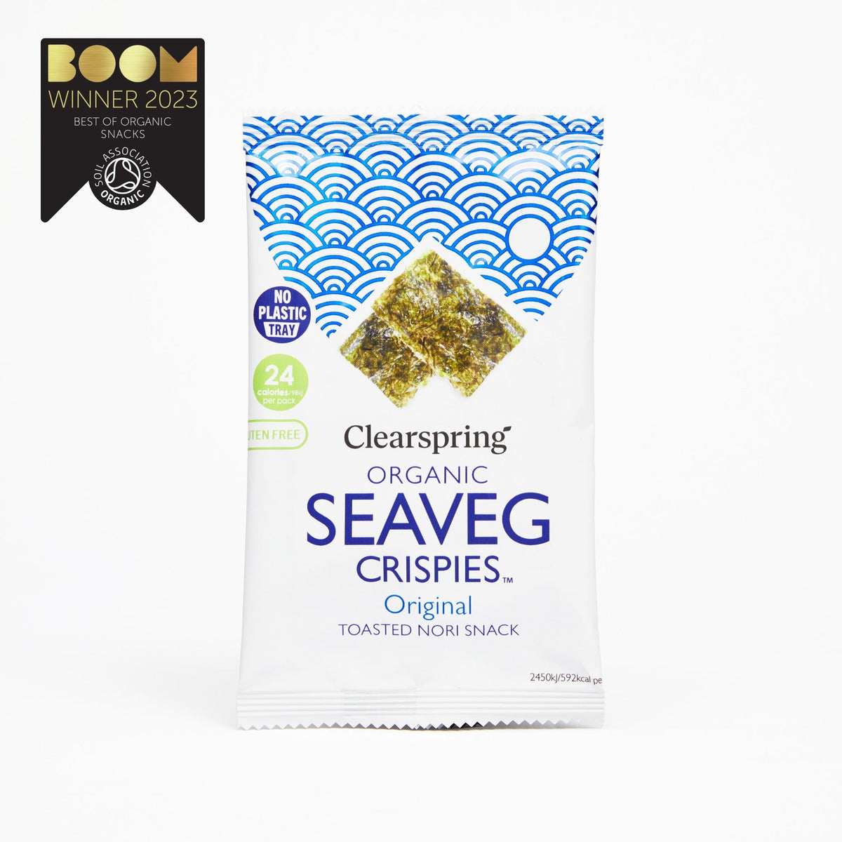 Organic Seaveg Crispies - Original (Crispy Seaweed Thins) (20 Pack)