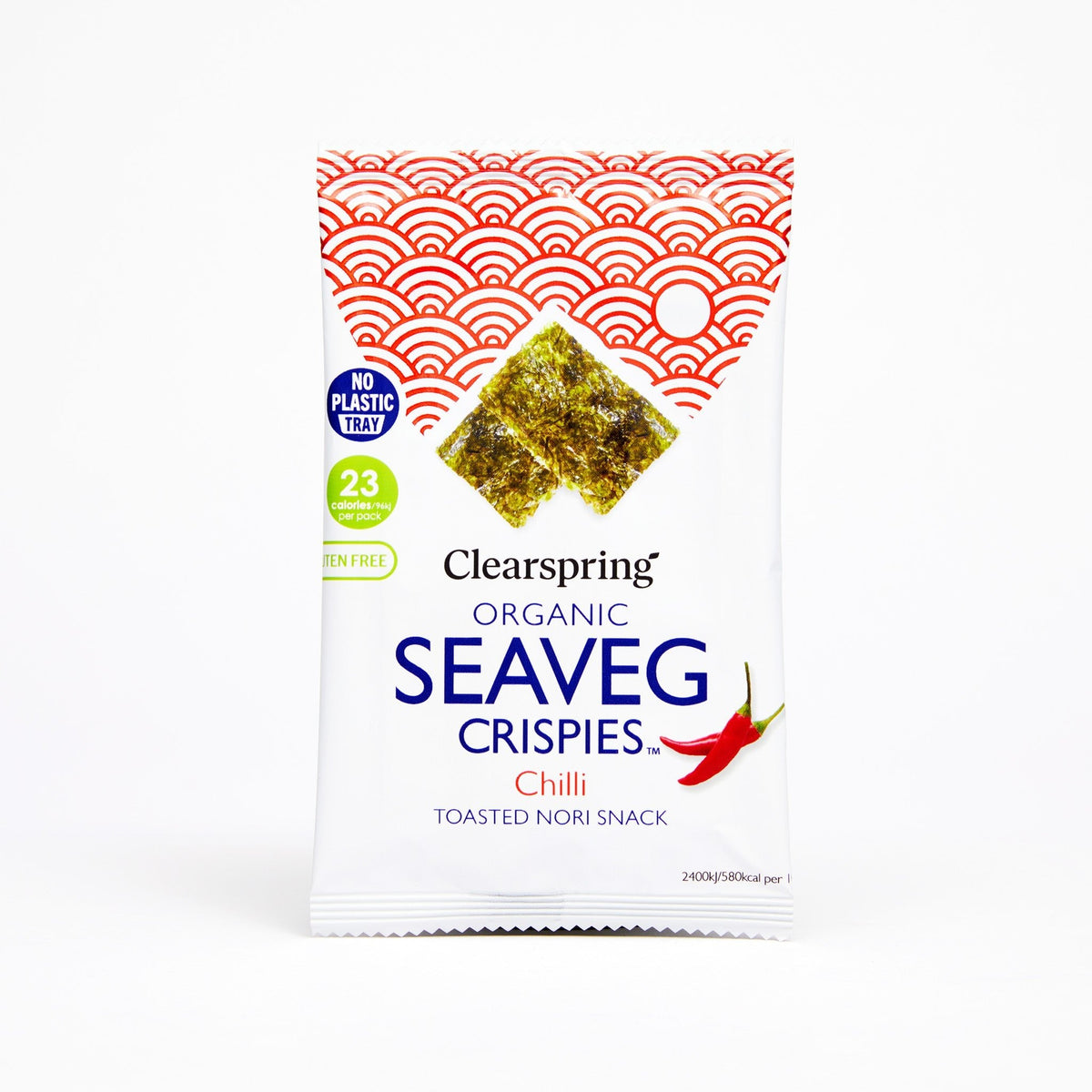 Organic Seaveg Crispies - Chilli (Crispy Seaweed Thins) (20 Pack)