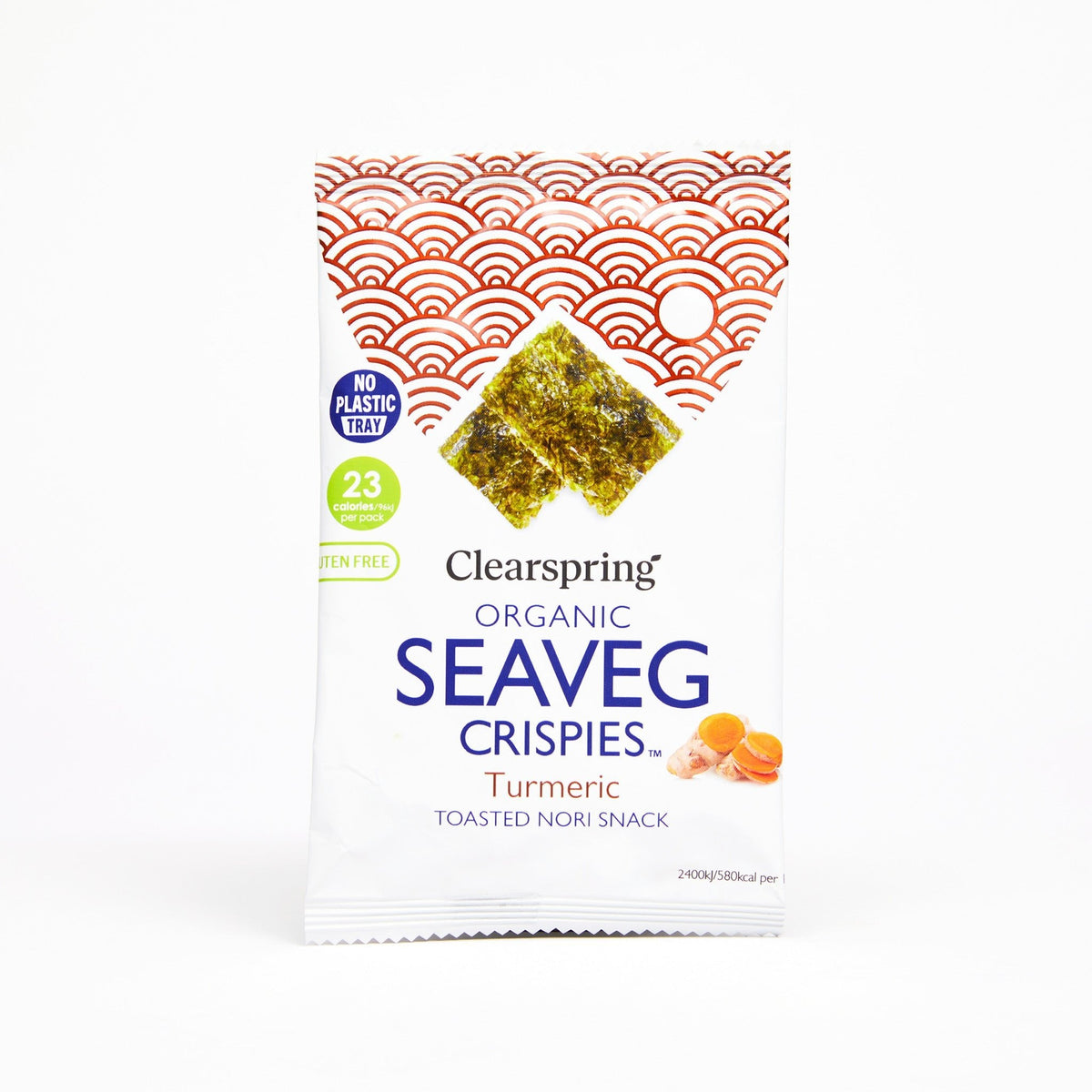Organic Seaveg Crispies - Turmeric (Crispy Seaweed Thins) (20 Pack)