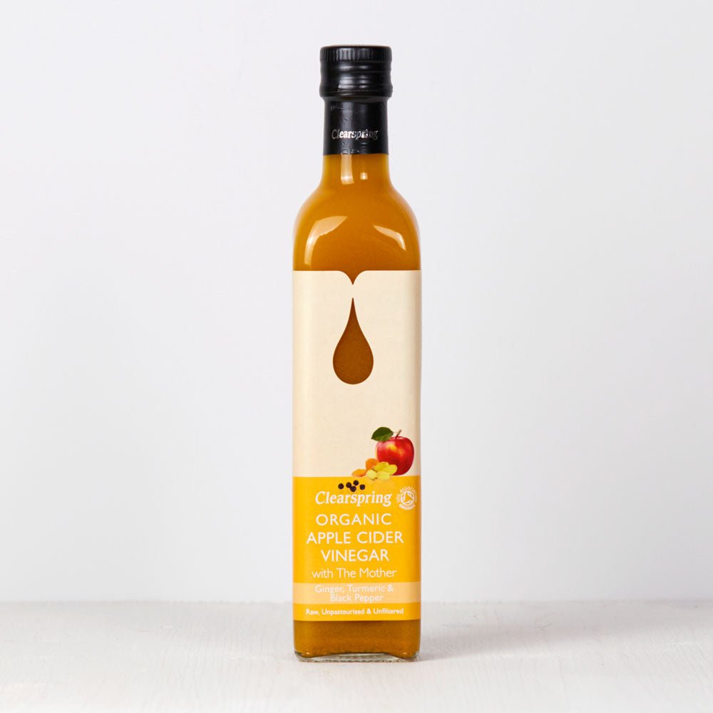 Clearspring Organic Apple Cider Vinegar with the Mother - Ginger, Turmeric & Black Pepper