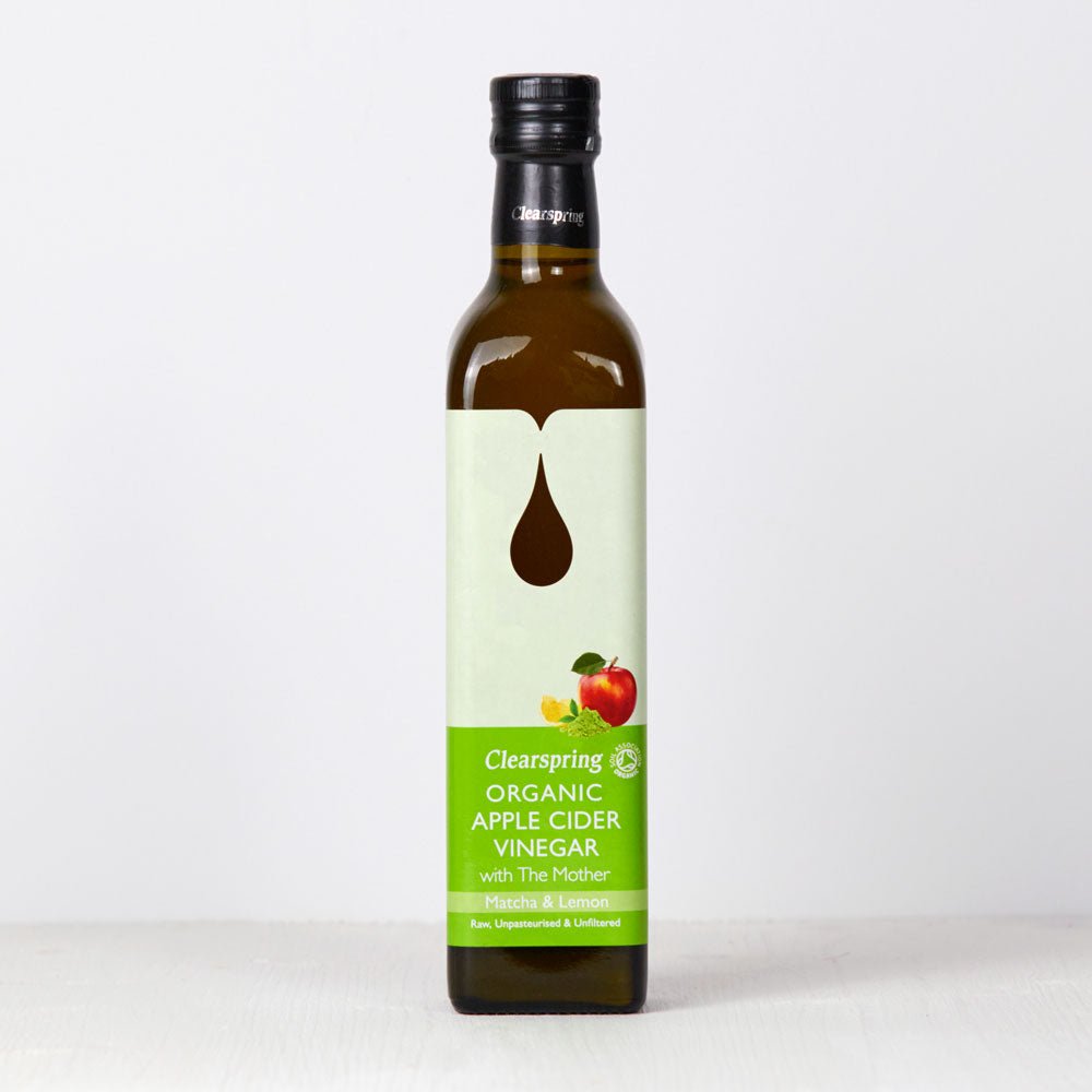 Clearspring Organic Apple Cider Vinegar with the Mother - Matcha & Lemon