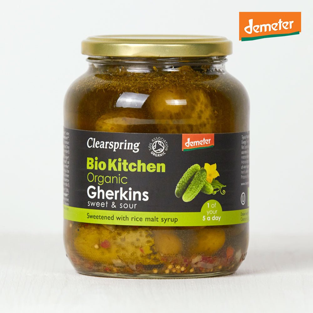 Bio Kitchen Organic / Demeter Gherkins (Sweet & Sour) | Clearspring