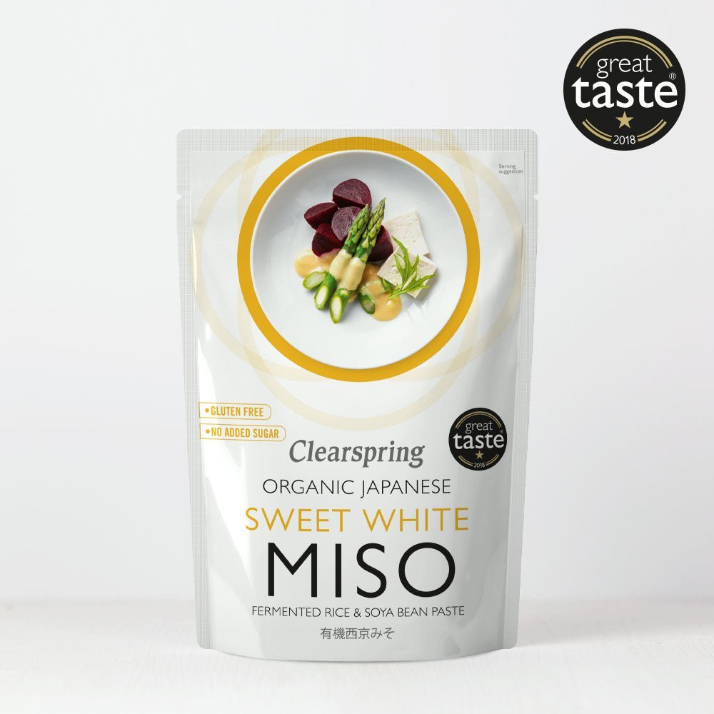 Clearspring Organic Japanese Sweet White Miso Paste - Pasteurised (6 Pack)