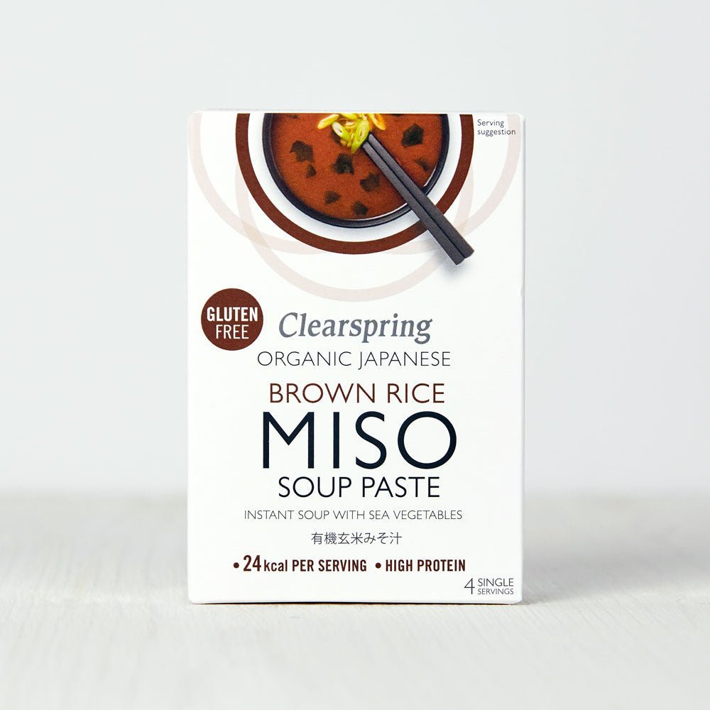 Clearspring Organic Instant Brown Rice Miso Soup Paste (8 Pack)