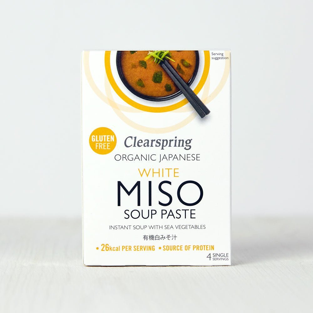 Clearspring Organic Instant White Miso Soup Paste (8 Pack)