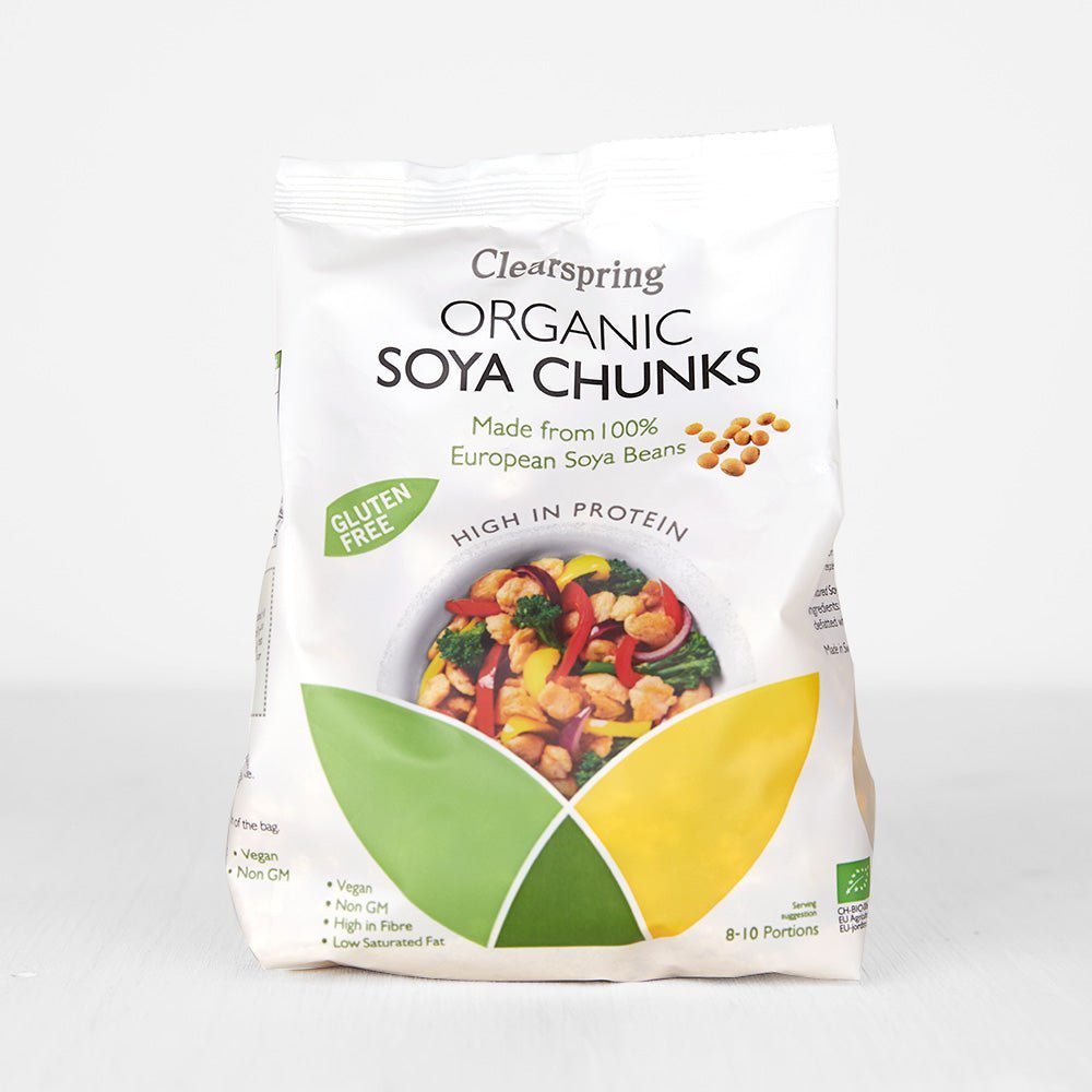 Clearspring Organic Gluten Free Soya Protein - Chunks (12 Pack)