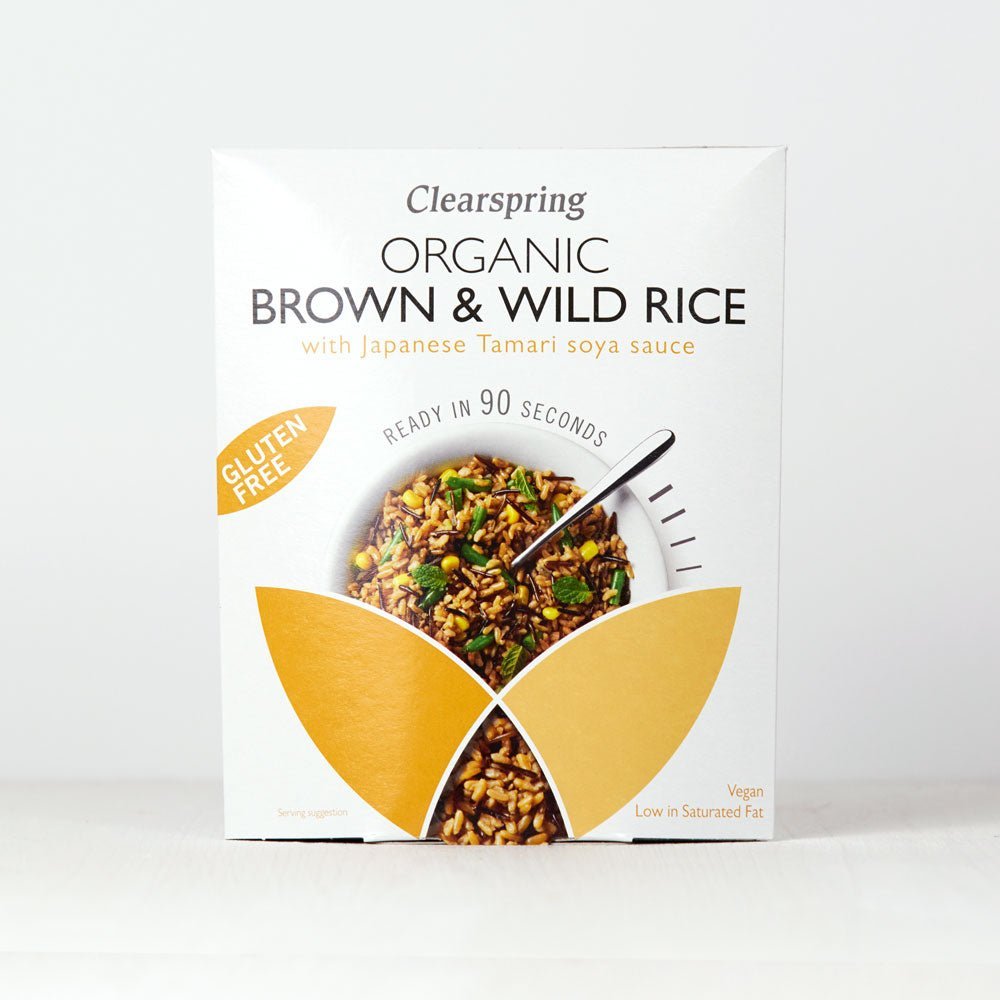 Clearspring Organic Gluten Free 90sec Brown &amp; Wild Rice (5 Pack)