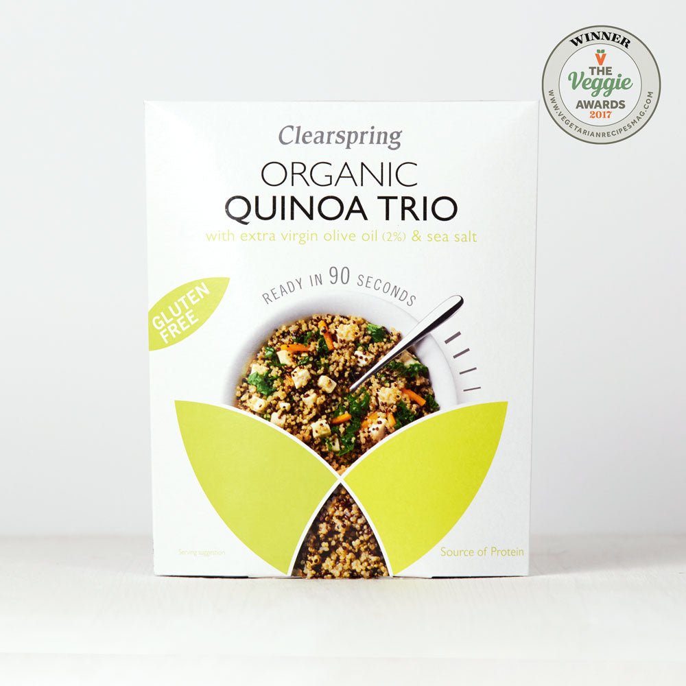 Clearspring Organic Gluten Free 90sec Quinoa Trio (5 Pack)