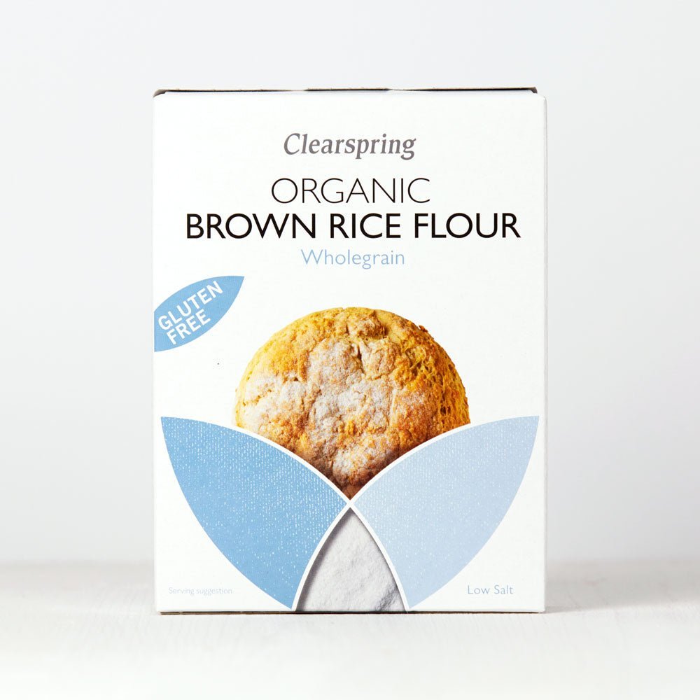 Clearspring Organic Gluten Free Brown Rice Flour (8 Pack)