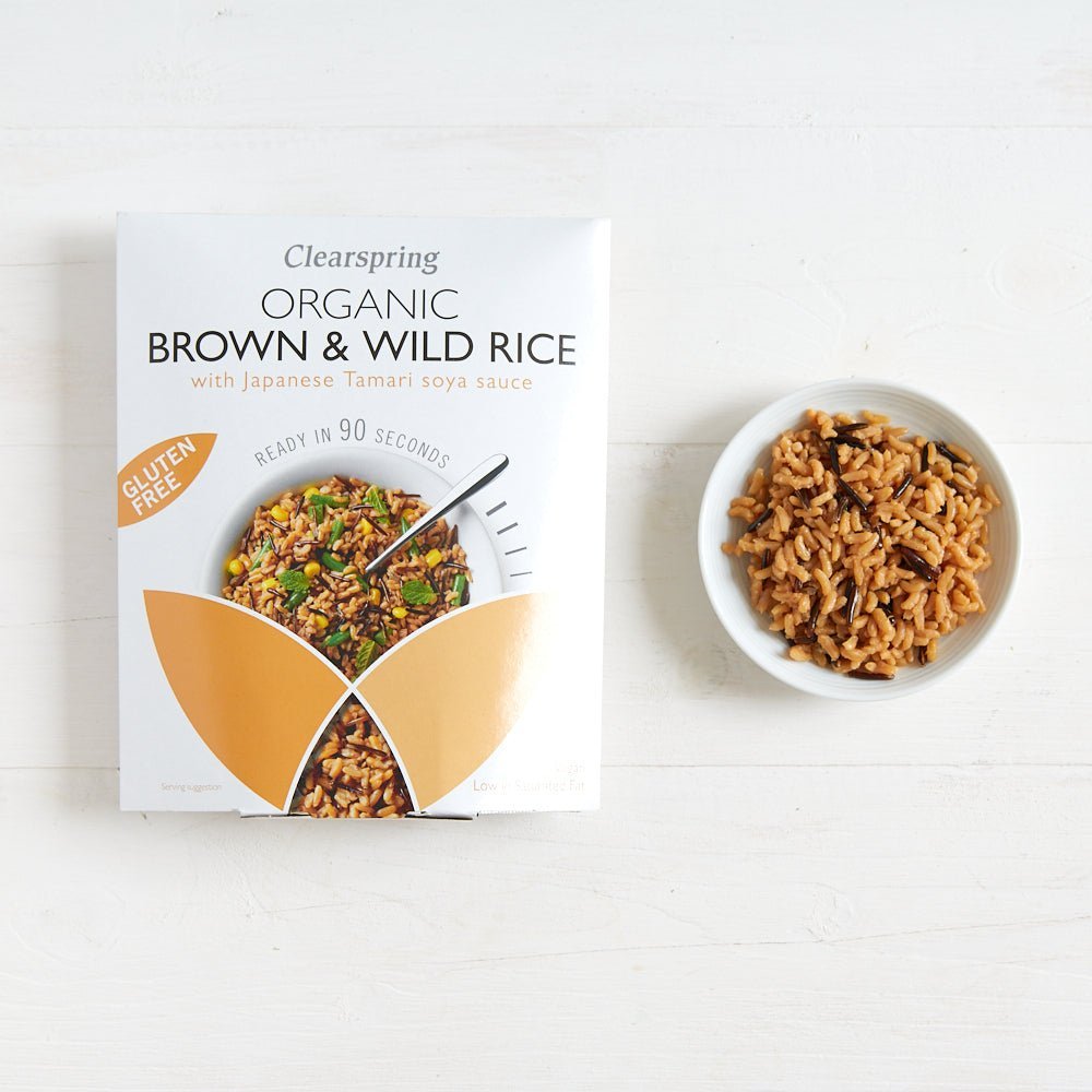 Clearspring Organic Gluten Free 90sec Brown &amp; Wild Rice (5 Pack)