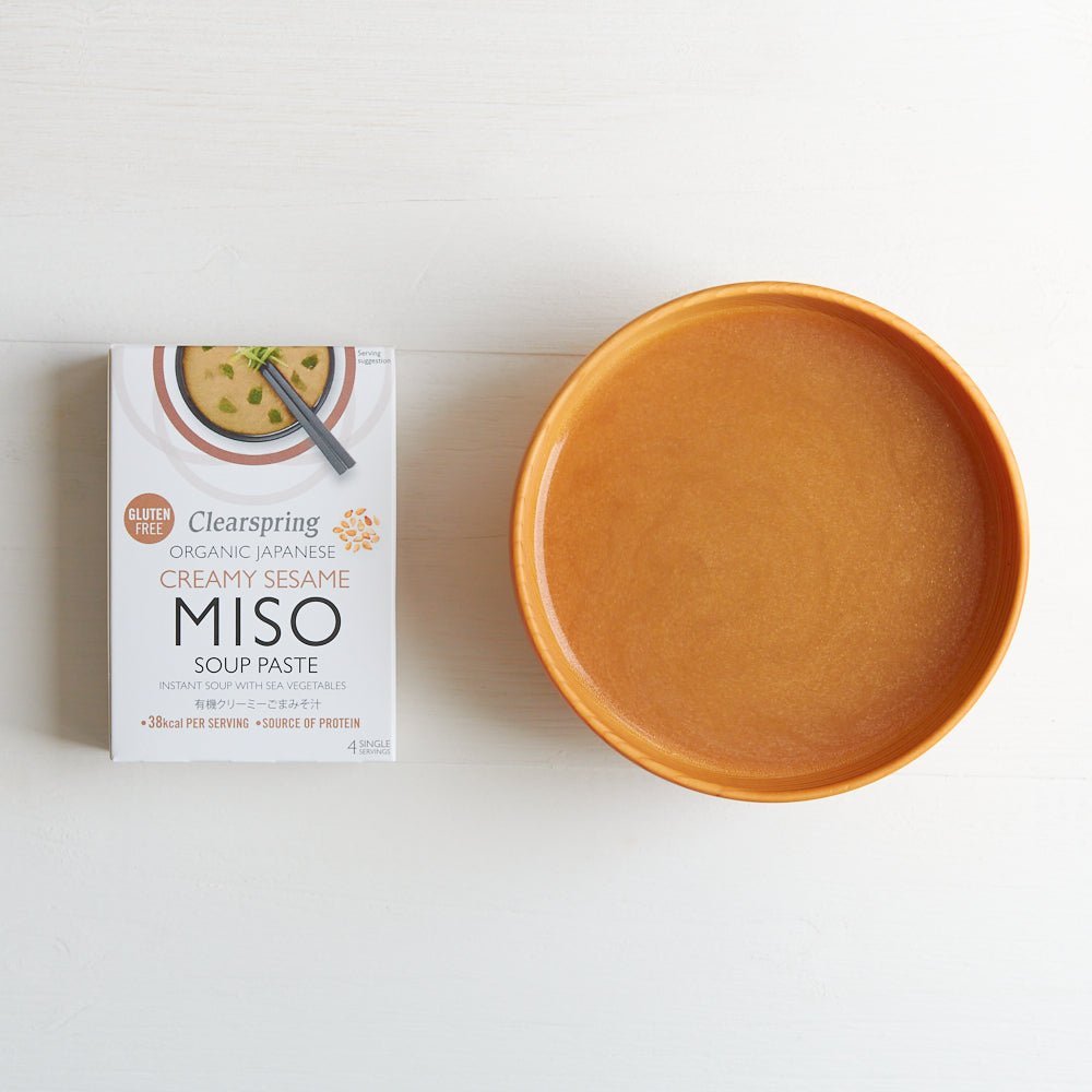 Clearspring Organic Instant Miso Soup Paste - Creamy Sesame (8 Pack)