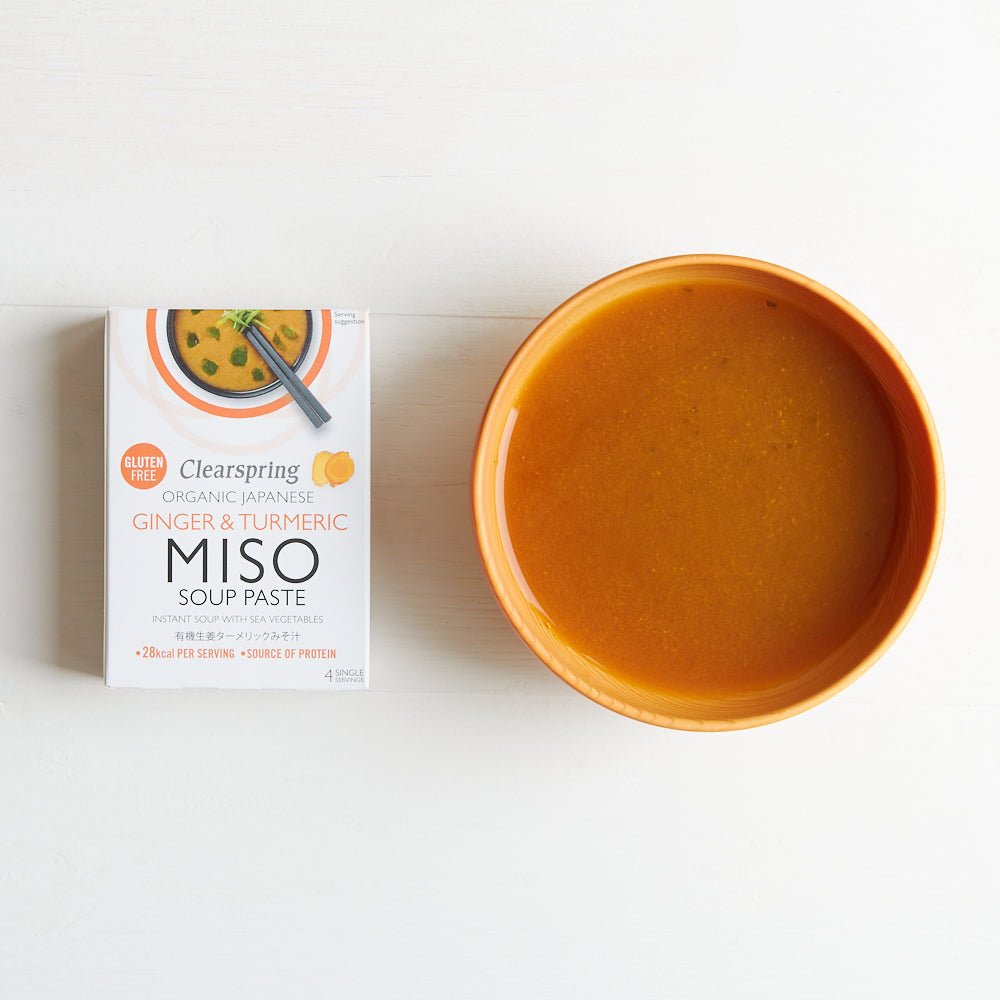 Clearspring Organic Instant Miso Soup Paste - Ginger &amp; Turmeric