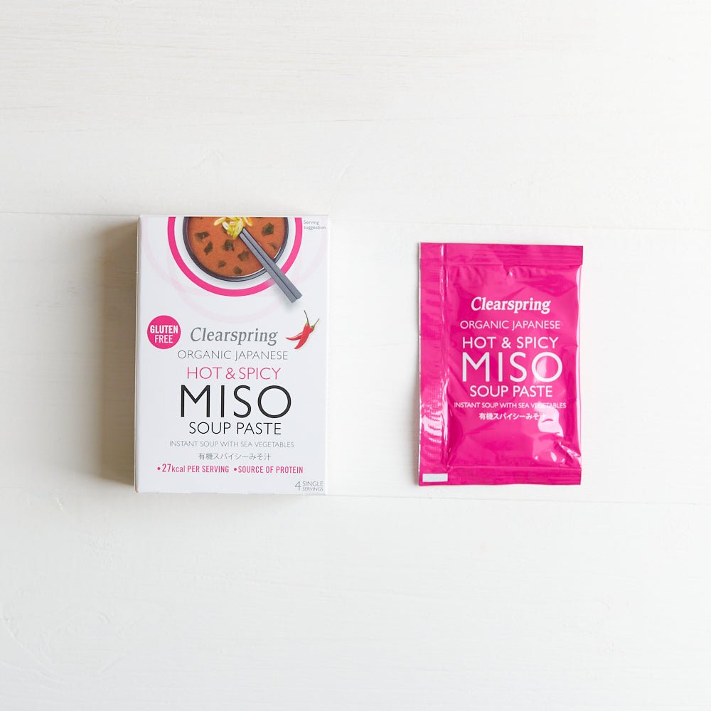 Clearspring Organic Instant Miso Soup Paste - Hot &amp; Spicy