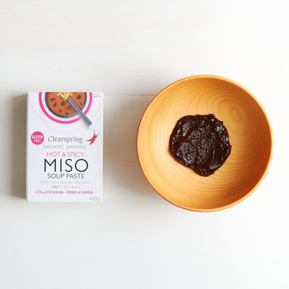 Clearspring Organic Instant Miso Soup Paste - Hot &amp; Spicy (8 Pack)