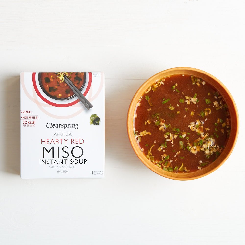 Clearspring Instant Miso Soup - Hearty Red with Sea Vegetable (8 Pack)
