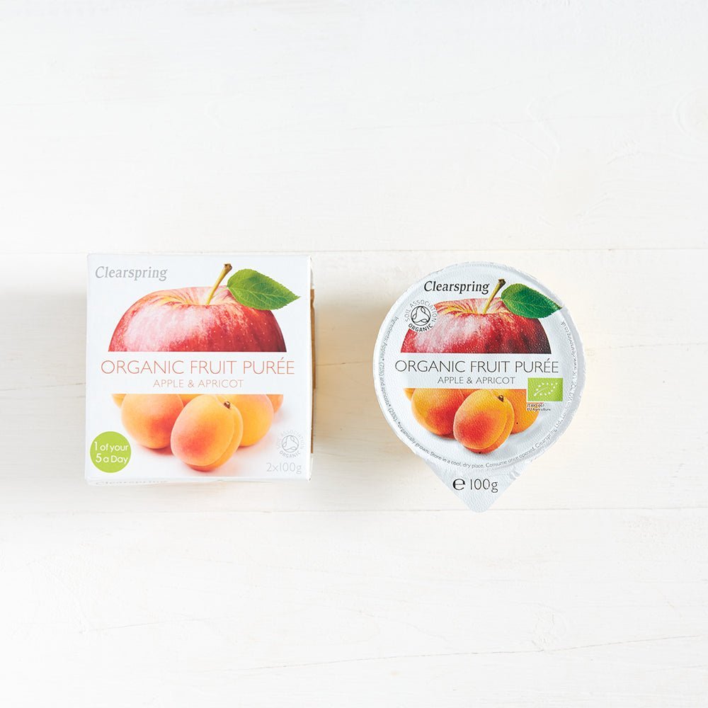 Clearspring Organic Fruit Purée - Apple &amp; Apricot (12 Pack)