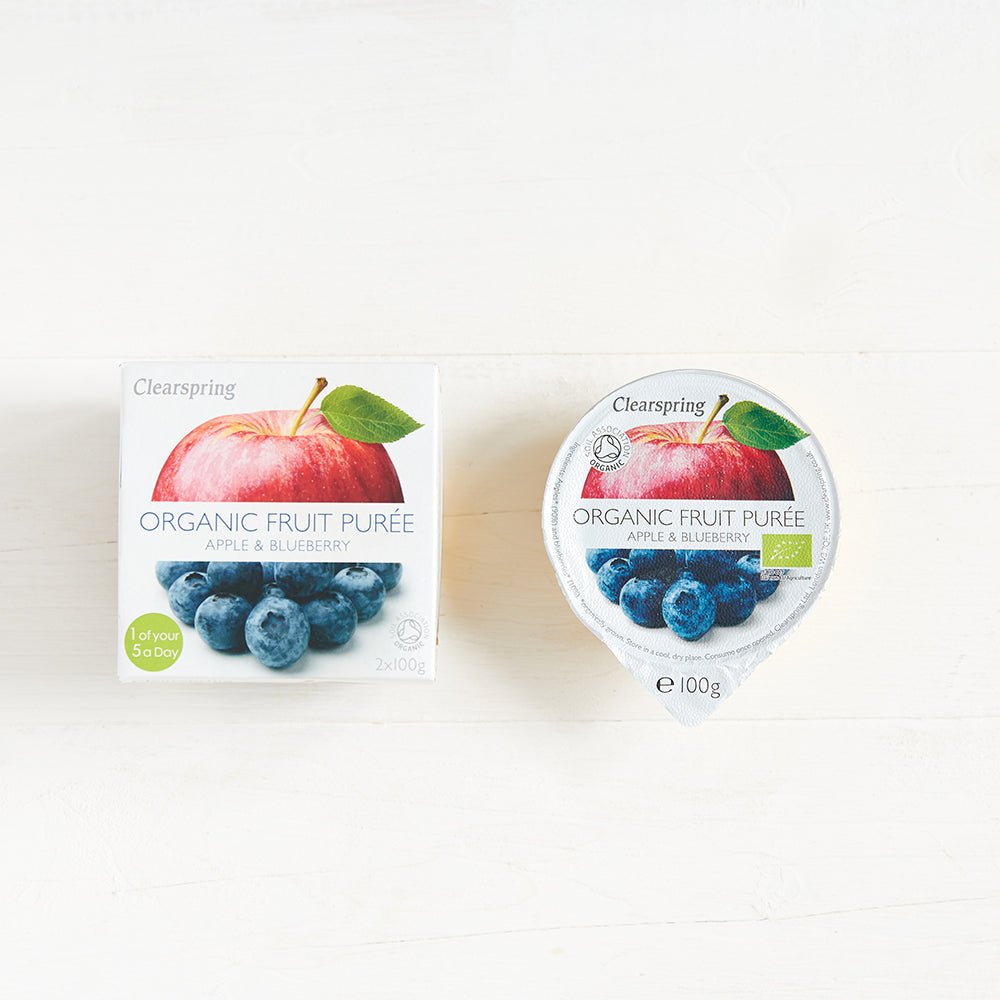 Clearspring Organic Fruit Purée - Apple & Blueberry