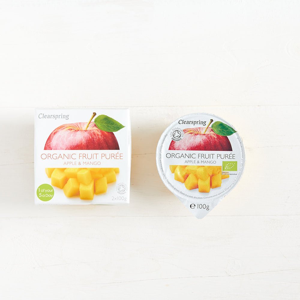 Clearspring Organic Fruit Purée - Apple & Mango (12 Pack)