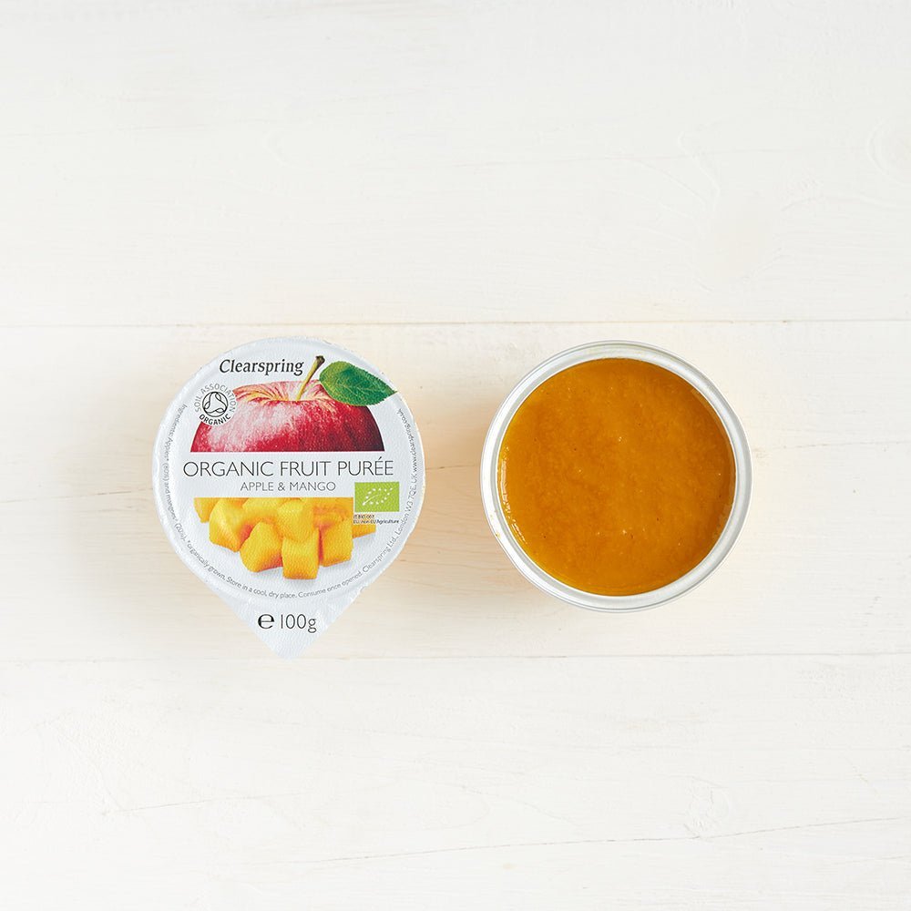 Clearspring Organic Fruit Purée - Apple &amp; Mango (12 Pack)