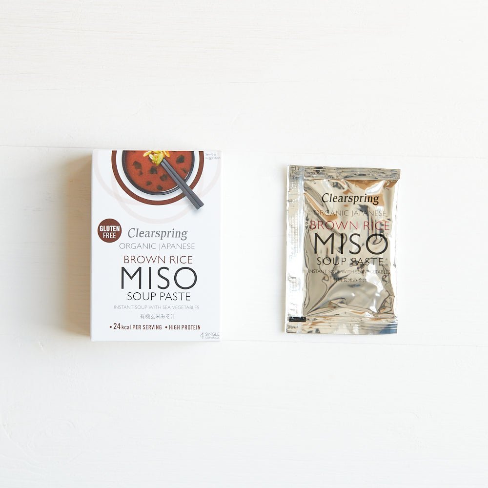 Clearspring Organic Instant Brown Rice Miso Soup Paste (8 Pack)