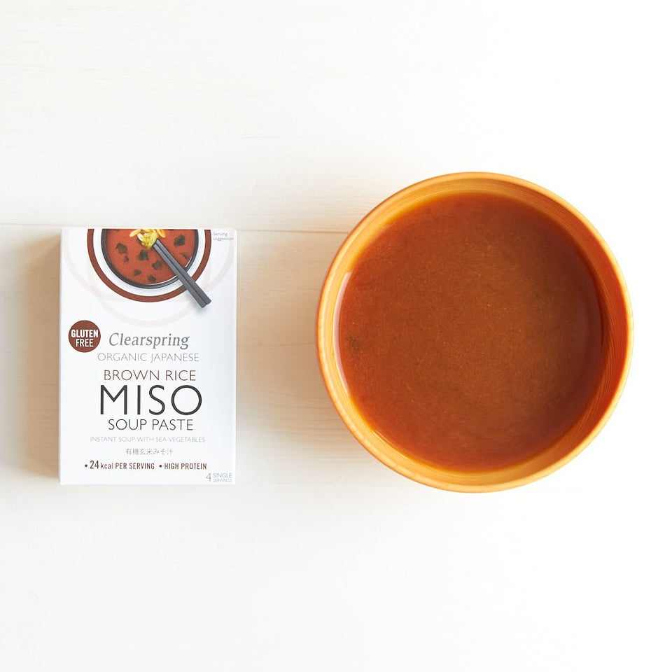 Organic Instant Brown Rice Miso Soup Paste | Clearspring