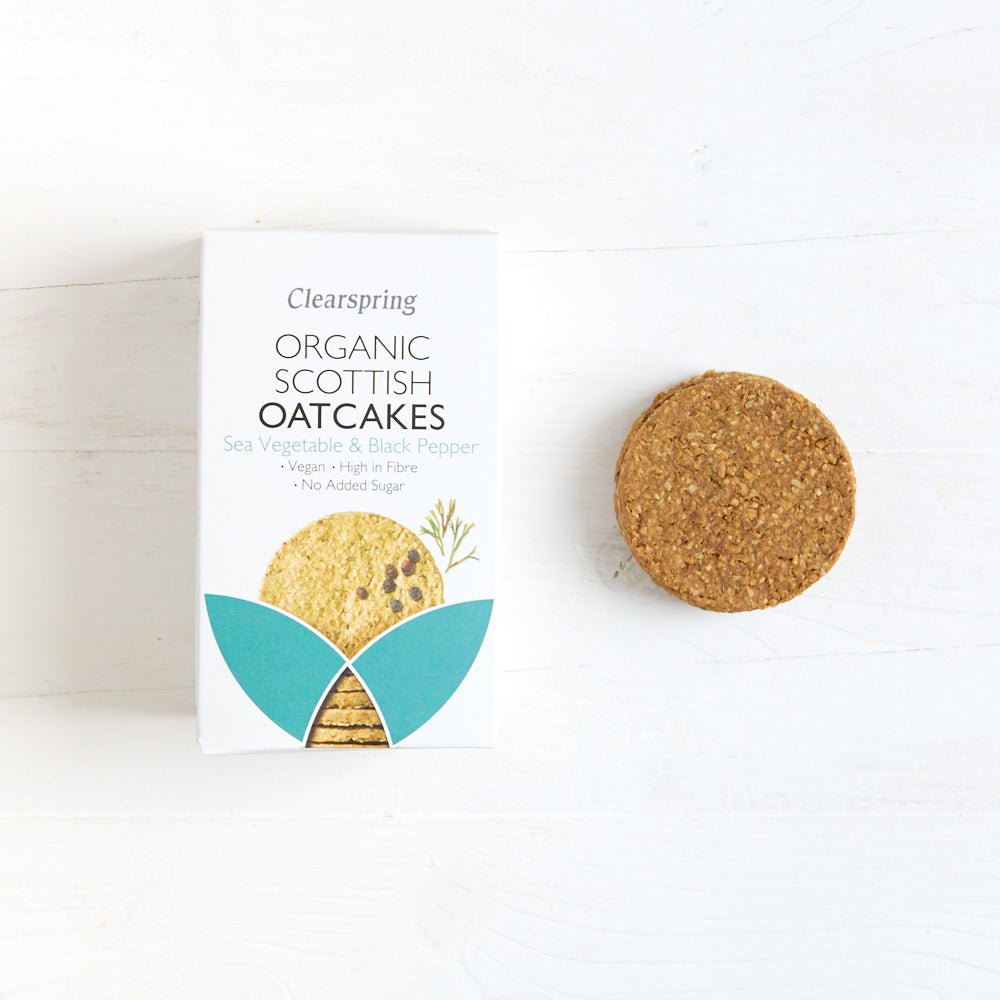 Clearspring Organic Oatcakes - Sea Vegetable & Black Pepper