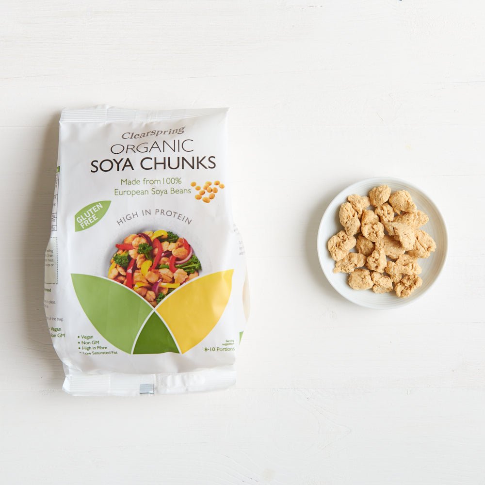 Clearspring Organic Gluten Free Soya Protein - Chunks