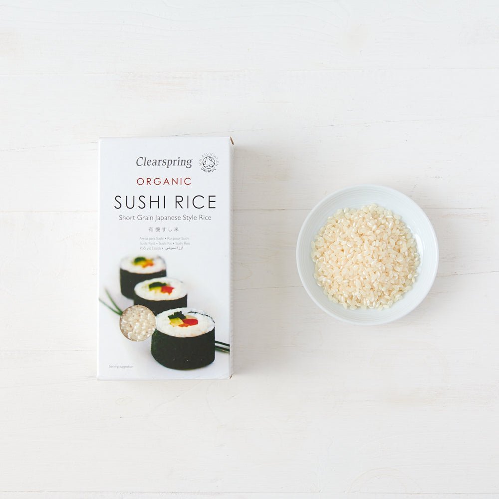 Clearspring Organic Sushi Rice - Short Grain Japanese Style Rice (12 Pack)