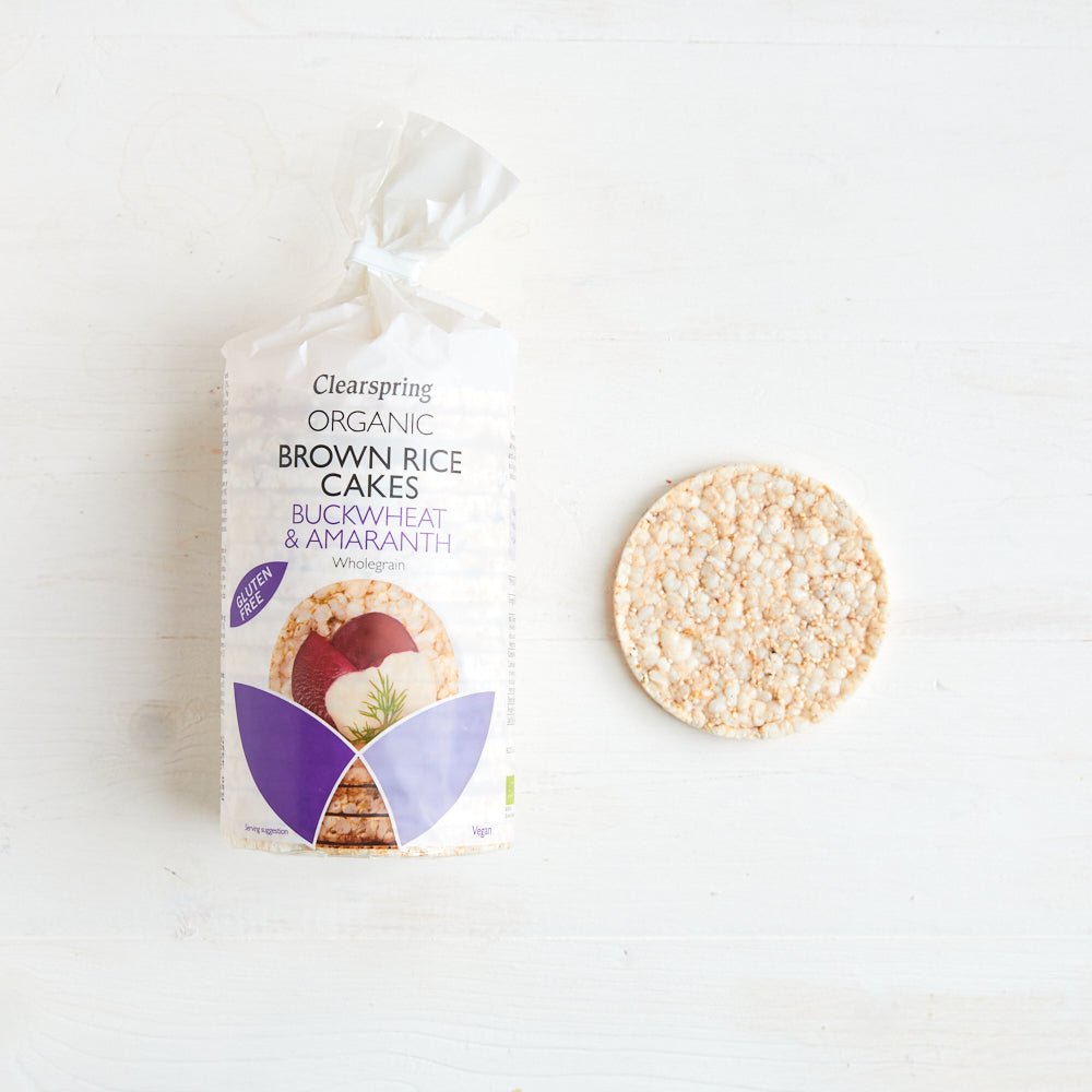 Clearspring Organic Brown Rice Cakes - Buckwheat & Amaranth