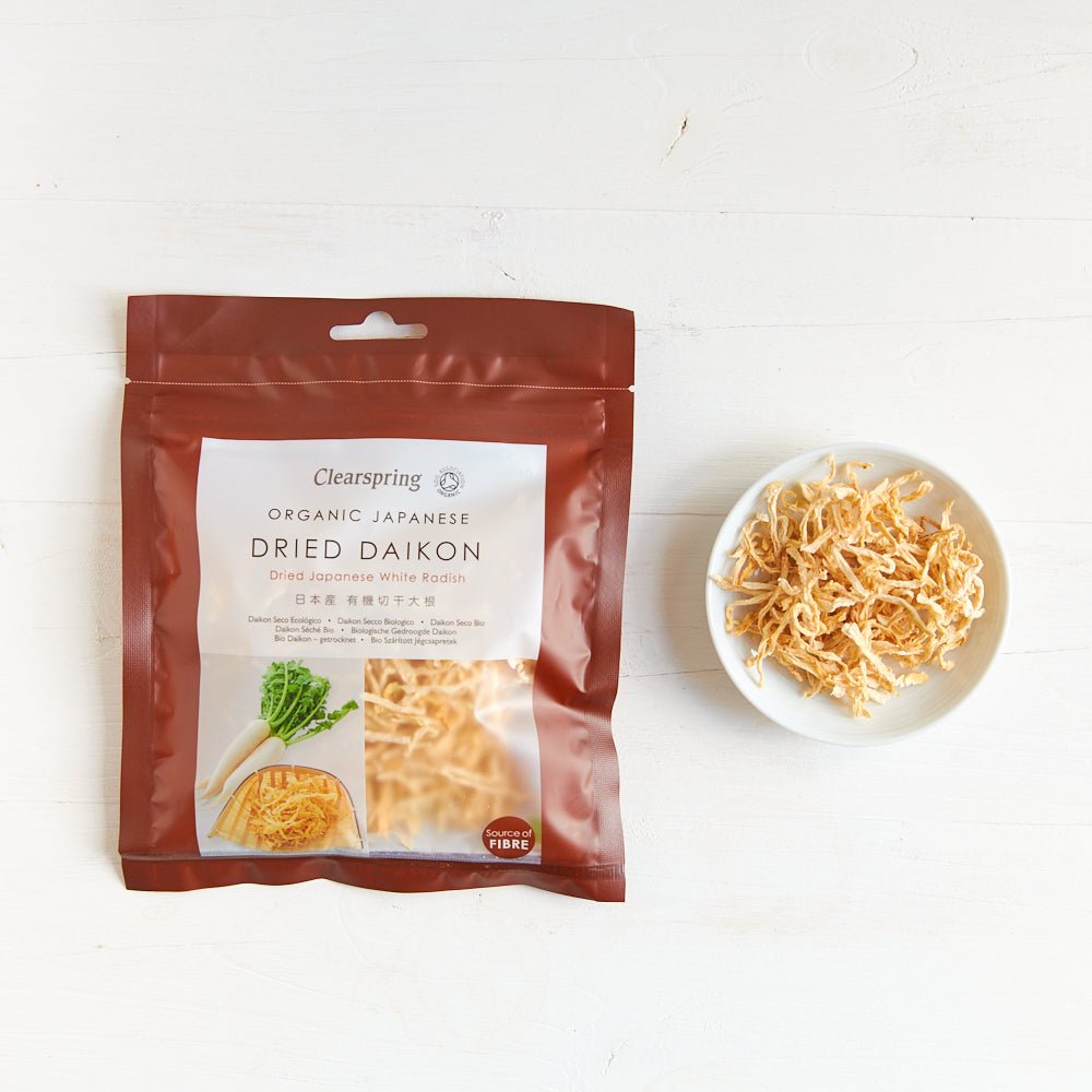 Clearspring Organic Dried Daikon - Dried Japanese White Radish