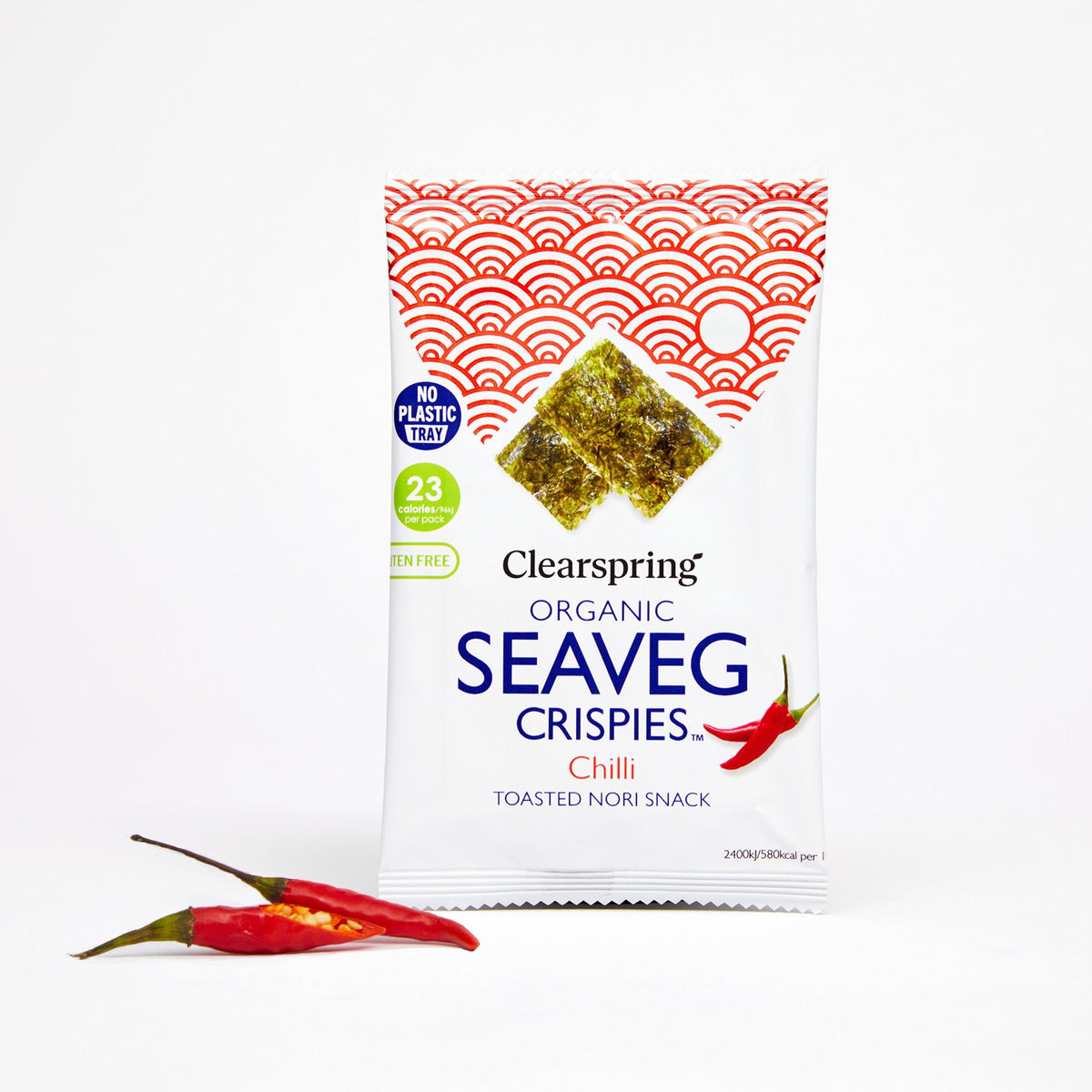 Clearspring Organic Seaveg Crispies - Chilli (Crispy Seaweed Thins)