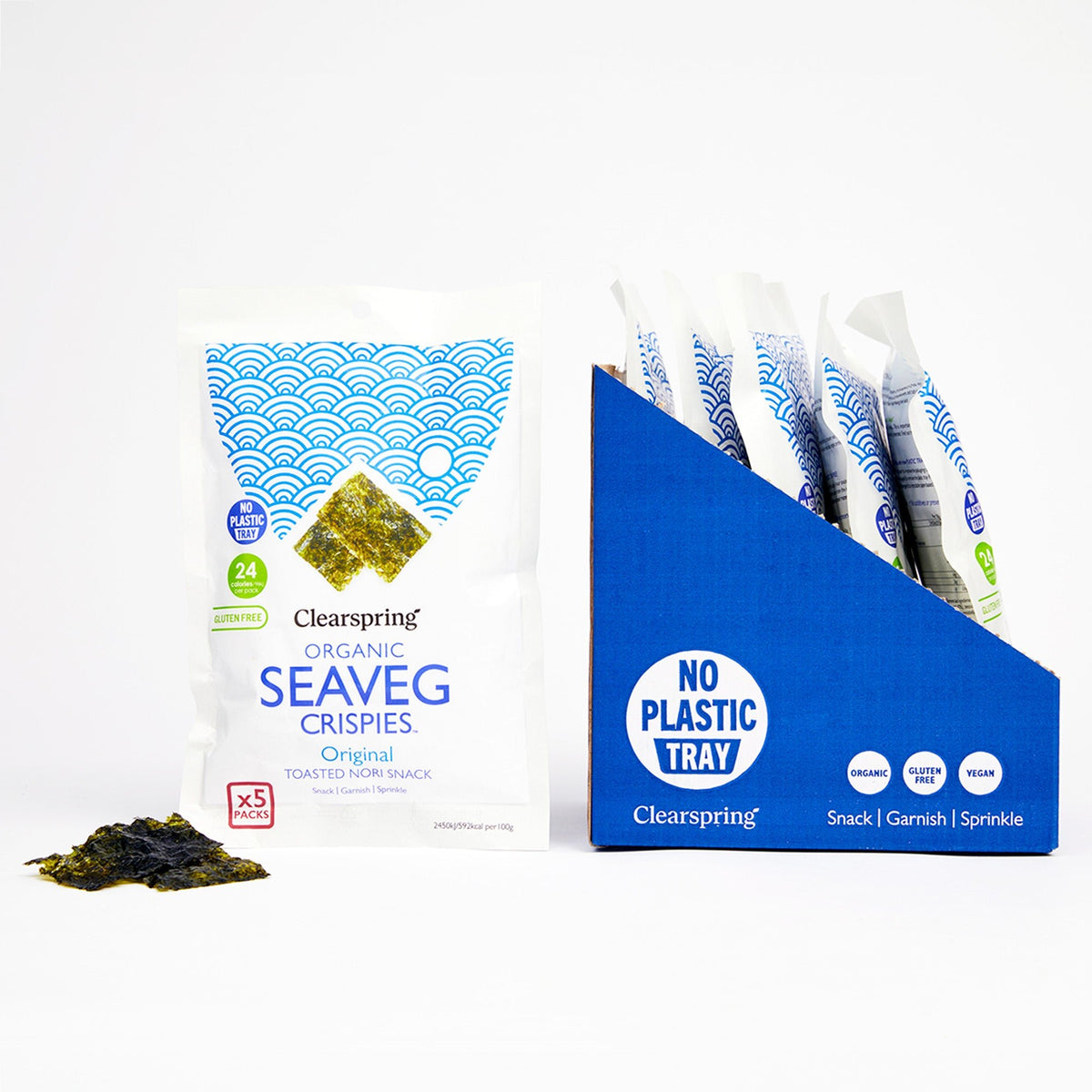 Clearspring Organic Seaveg Crispies Multipack - Original (Crispy Seaweed Thins)